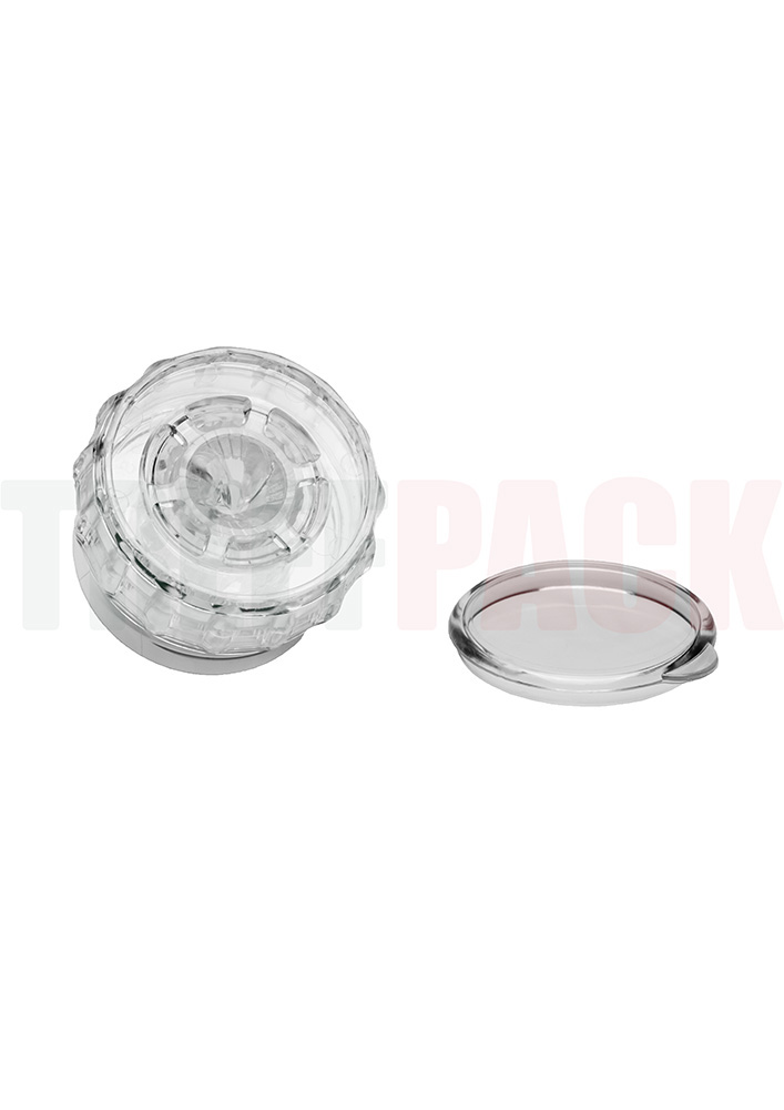 Translucent Plastic Spice Grinder for Salt, Pepper and Herbs